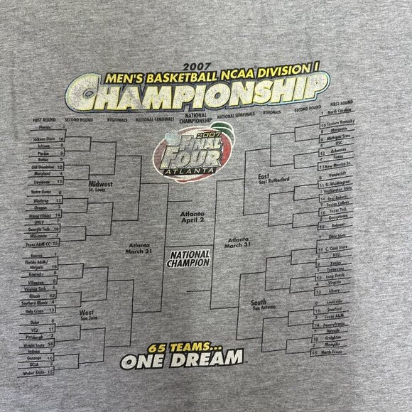 Rare Vintage 2007 Ohio State Buckeyes Basketball NCAA Tournament T-Shirt XXL - Picture 4 of 7